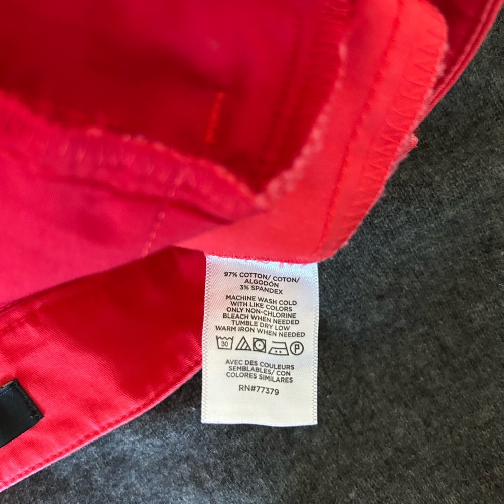Ann Taylor Women's Red Ankle Pants - Picture 4 of 5